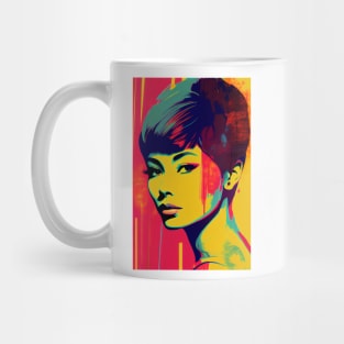 Vintage woman in pop-art style Mug